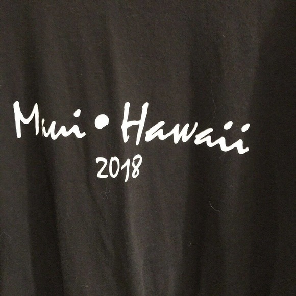 Hawaii T-shirt XL Black Men’s Graphic Maui,Hawaii2018 Lombardi6 Used Lightly - Picture 2 of 6